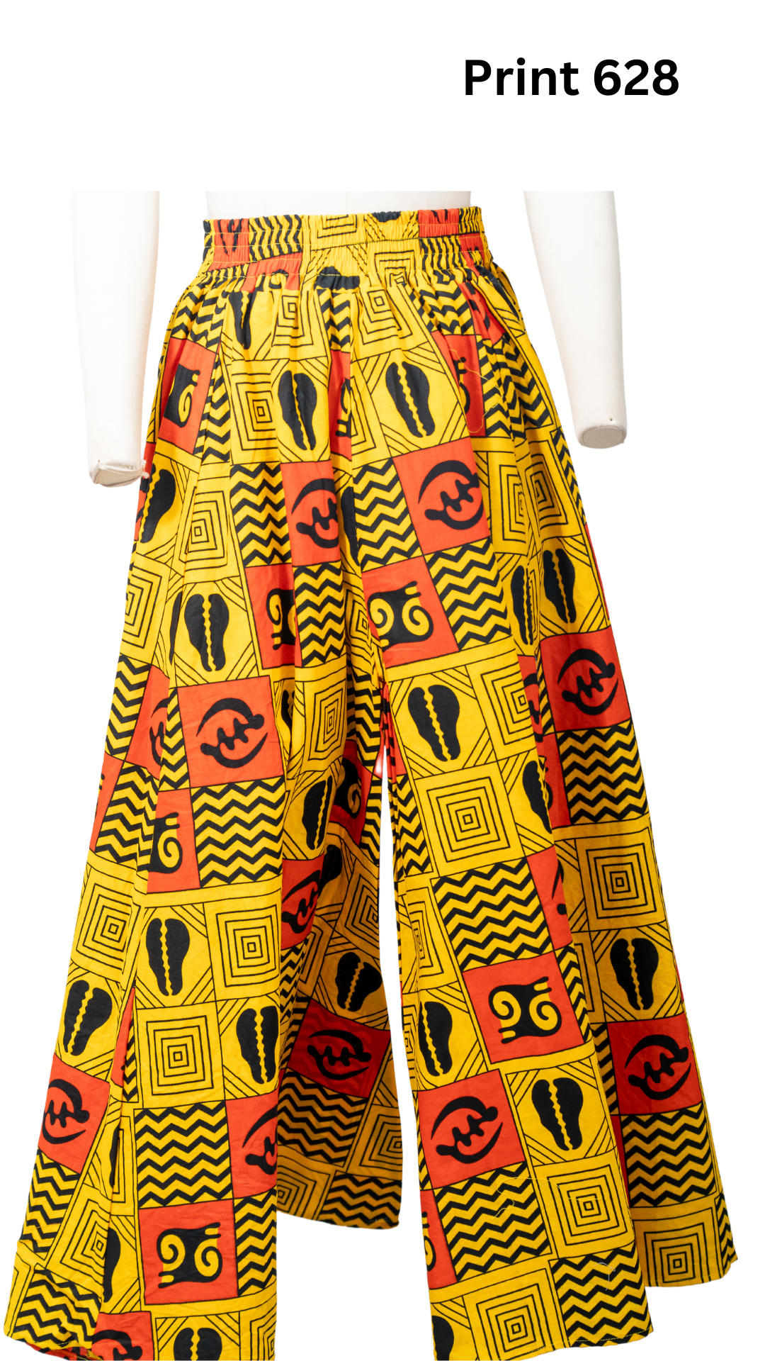 KaraChic 701NP Authentic African Print Wide Leg Pant