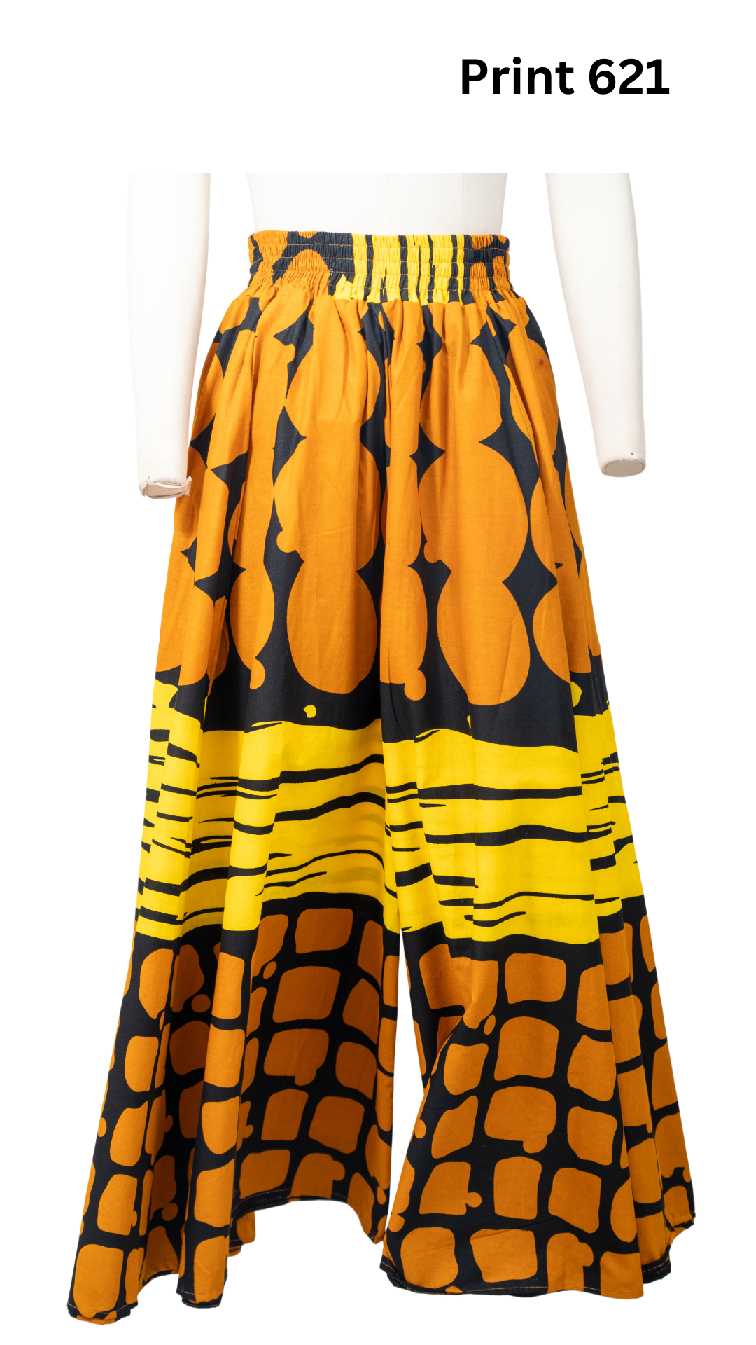 KaraChic 701NP Authentic African Print Wide Leg Pant