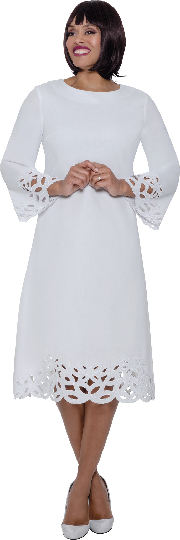 Divine Blessings 2011 Linen Dress with Cutouts