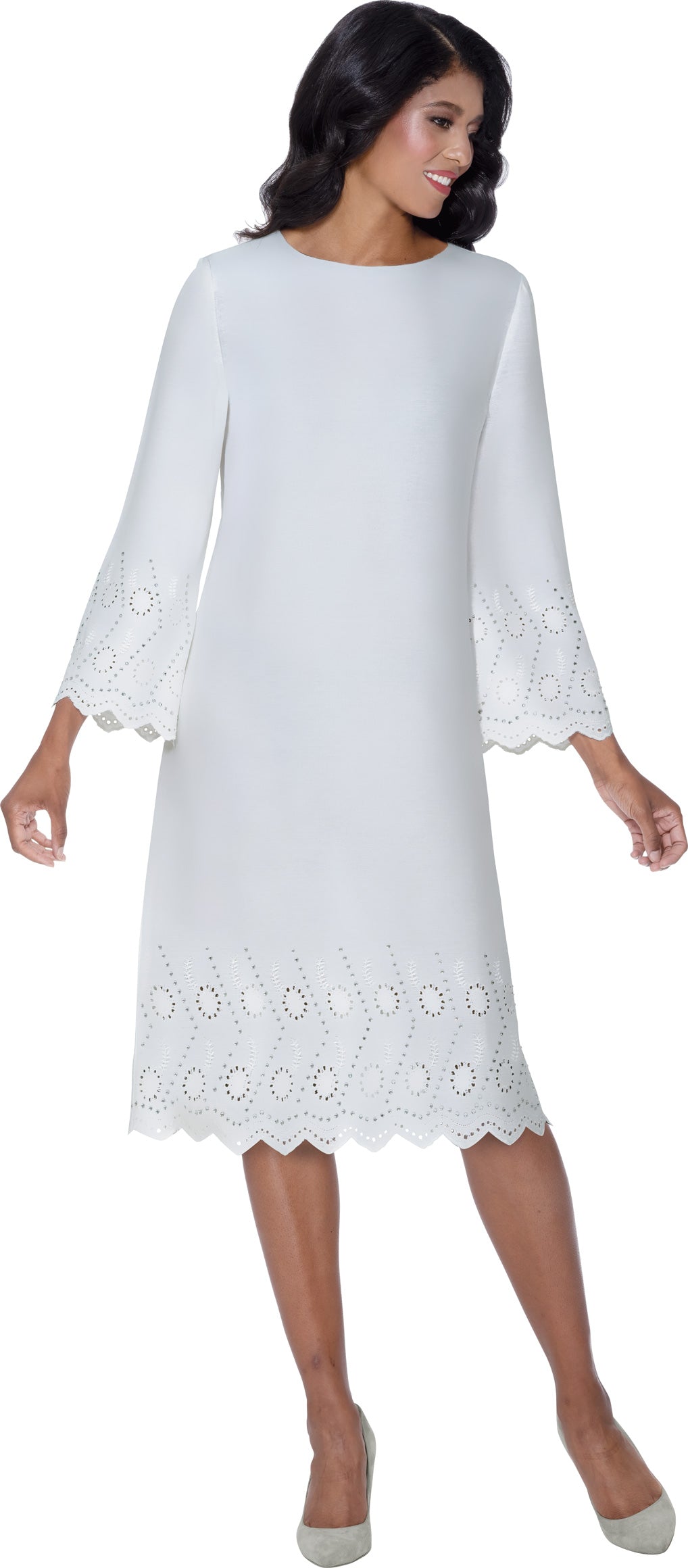 Divine Blessings 2081 Lace Dress with Cutouts