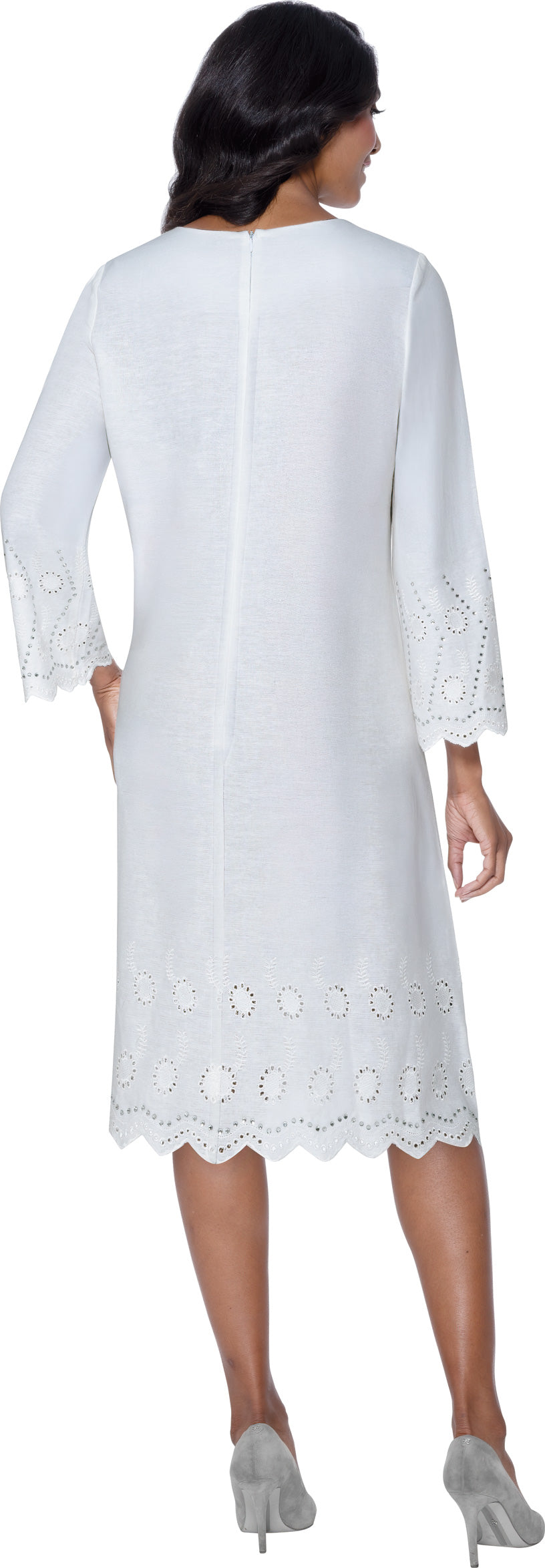 Divine Blessings 2081 Lace Dress with Cutouts