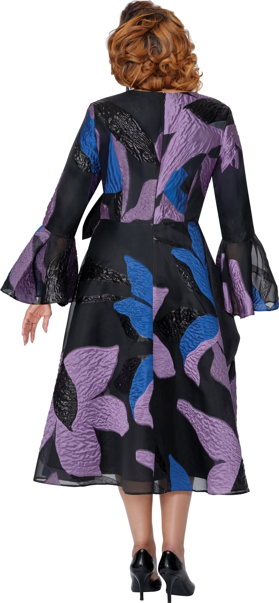 Dorinda Clark Cole 309921 Jacquard Burnout Dress