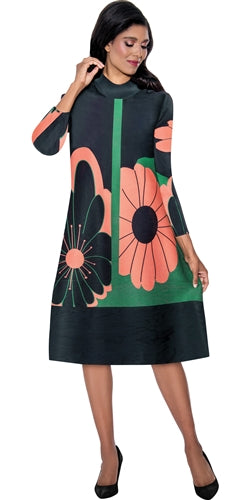 Divine Casuals 1751 Daisy Print Dress