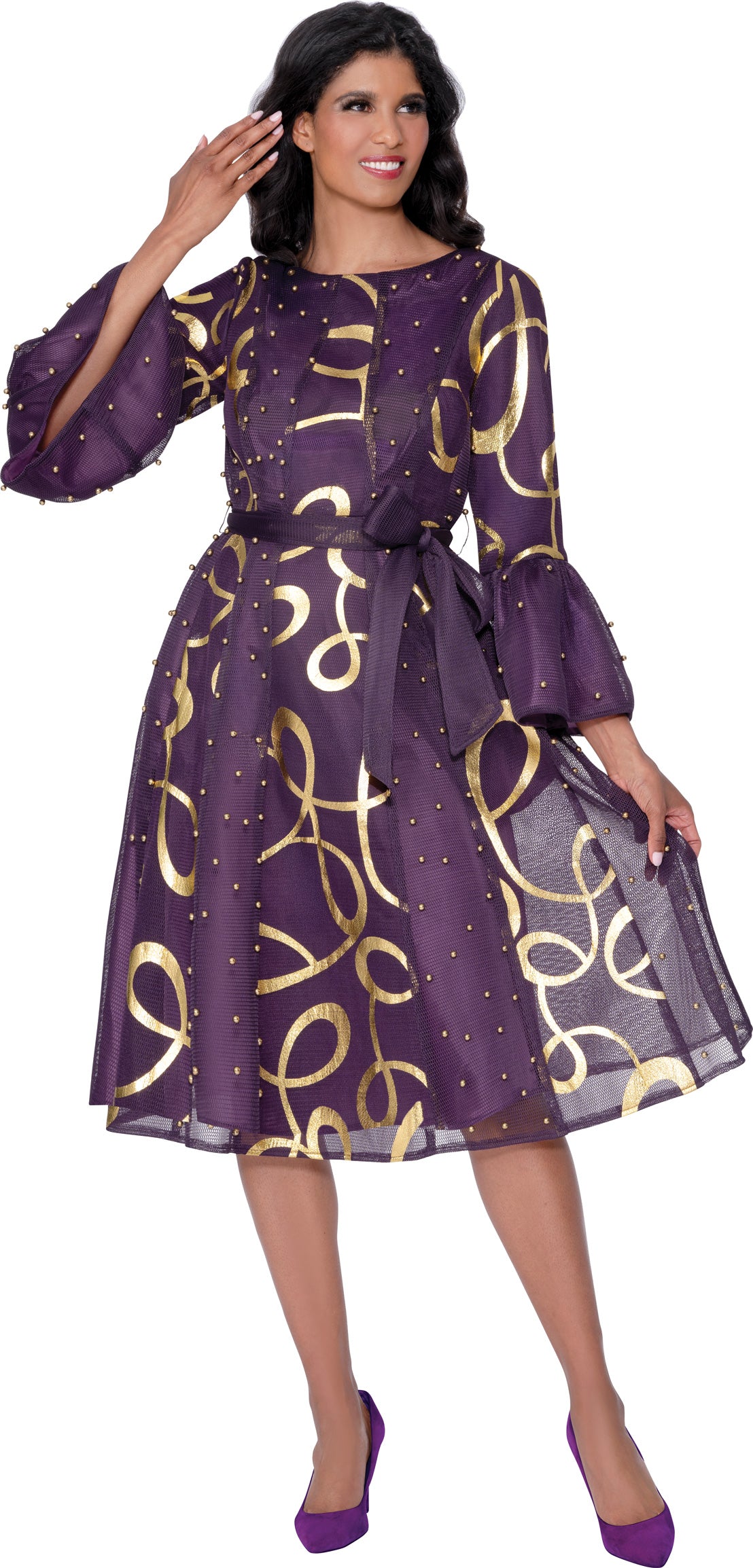 Dresses By Nubiano 100541 Mesh Dress