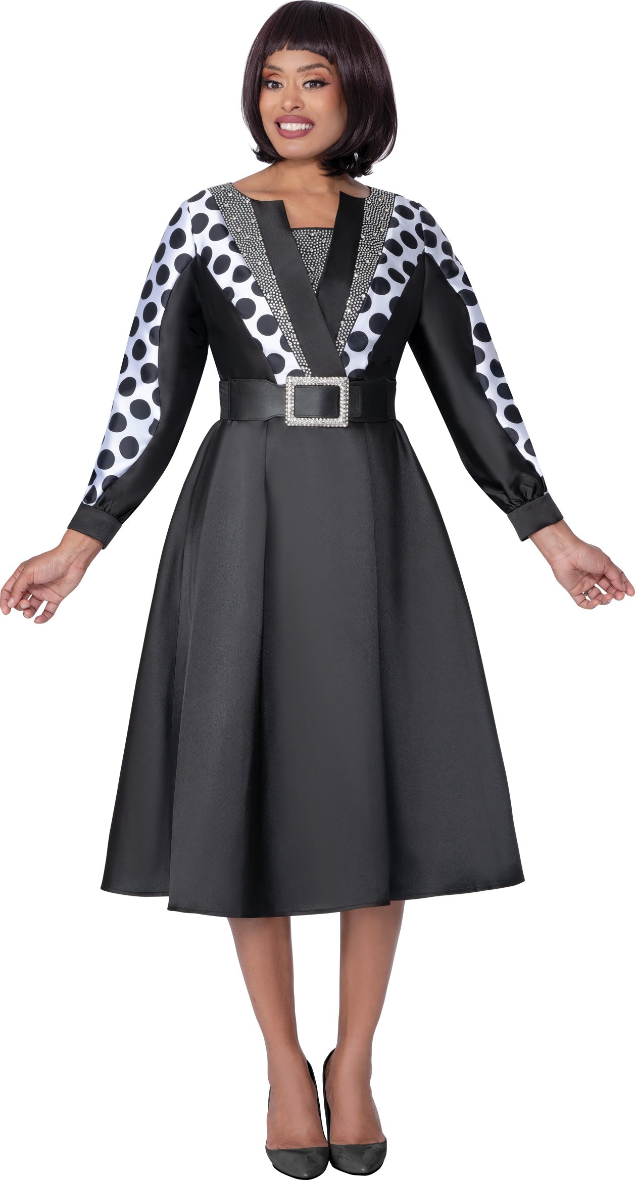 Dresses By Nubianoi 100571 Twill Belted Dress