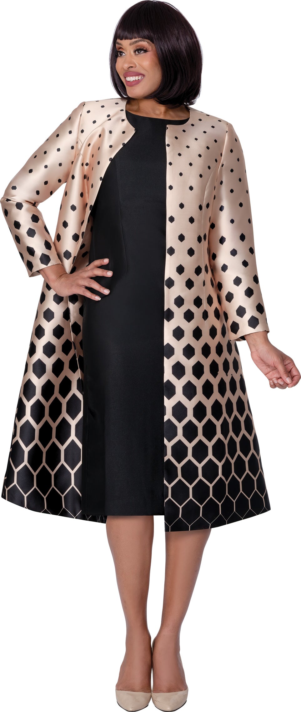 Dresses By Nubiano 100702 Twill Jacket Dress