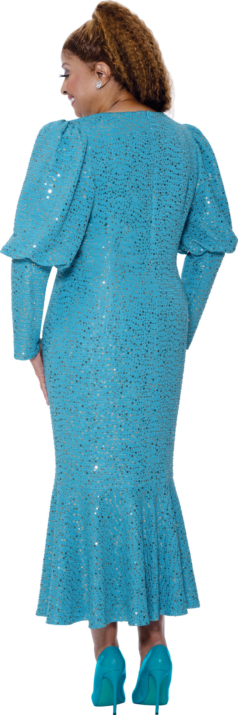 Dorinda Clark Cole 309681 Mermaid Sequin Dress