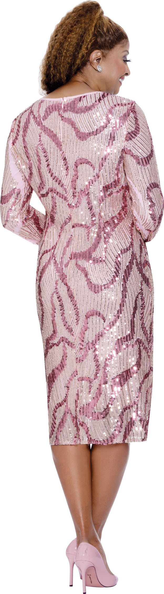 Dorinda Clark Cole 309751W Plus Size Sequin Dress