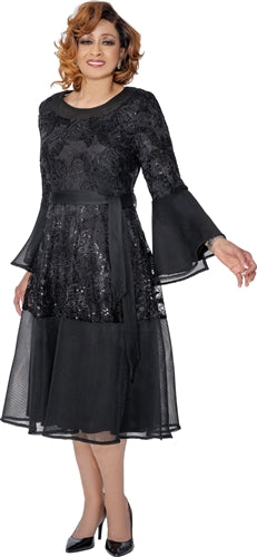 Dorinda Clark Cole 309991 Mesh Novelty Dress