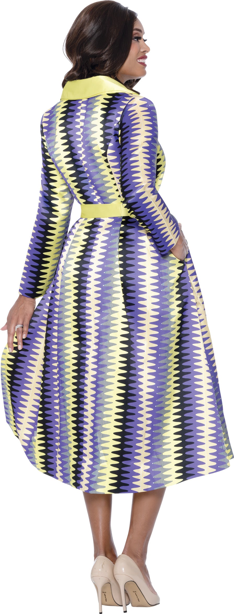 Dresses By Nubiano 100251W Print Twill Plus Size Dress