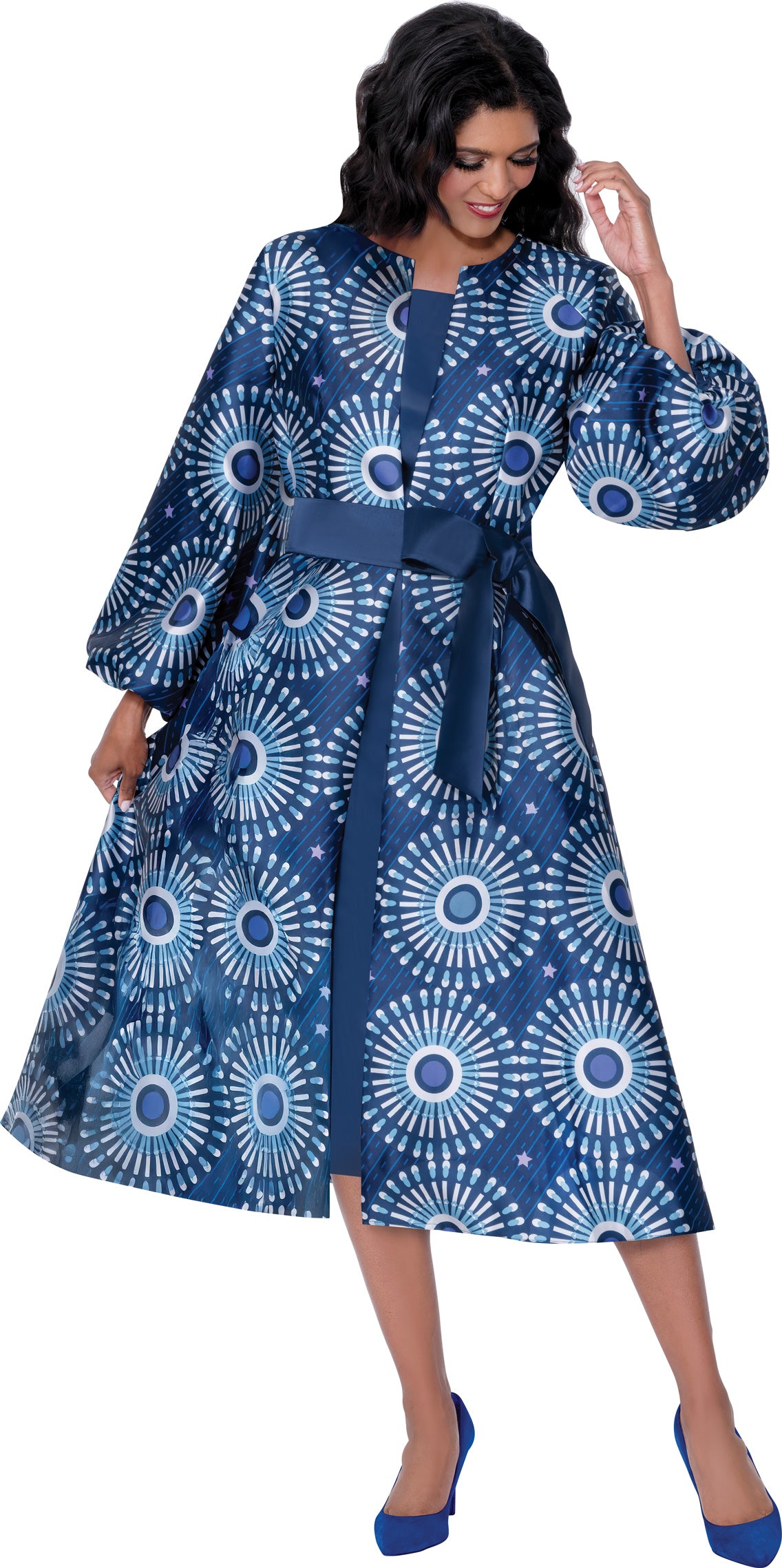Dresses By Nubiano 100462 Twill Sash Jacket Dress
