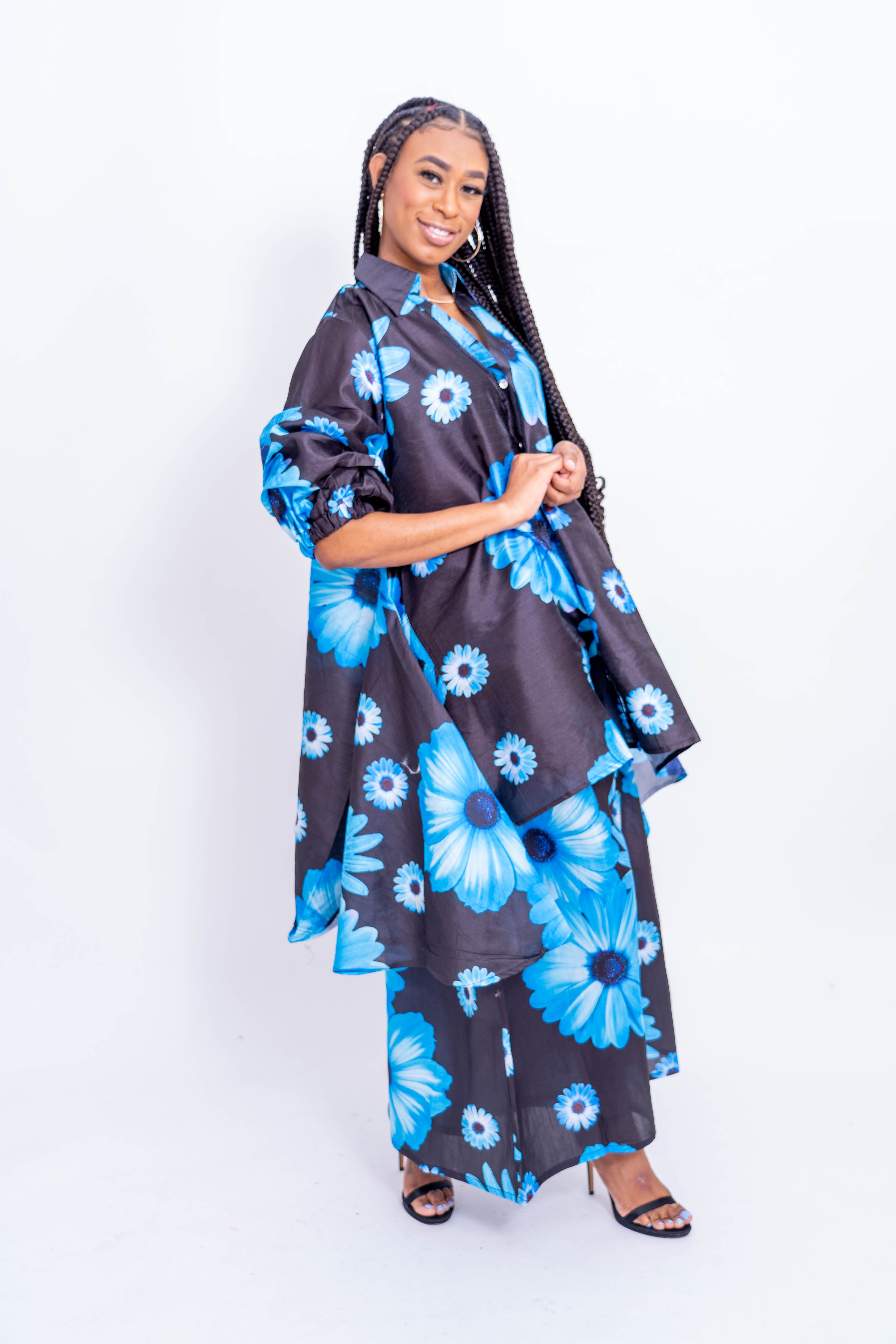 Jessica Taylor S500 Faux Silk Print Dress