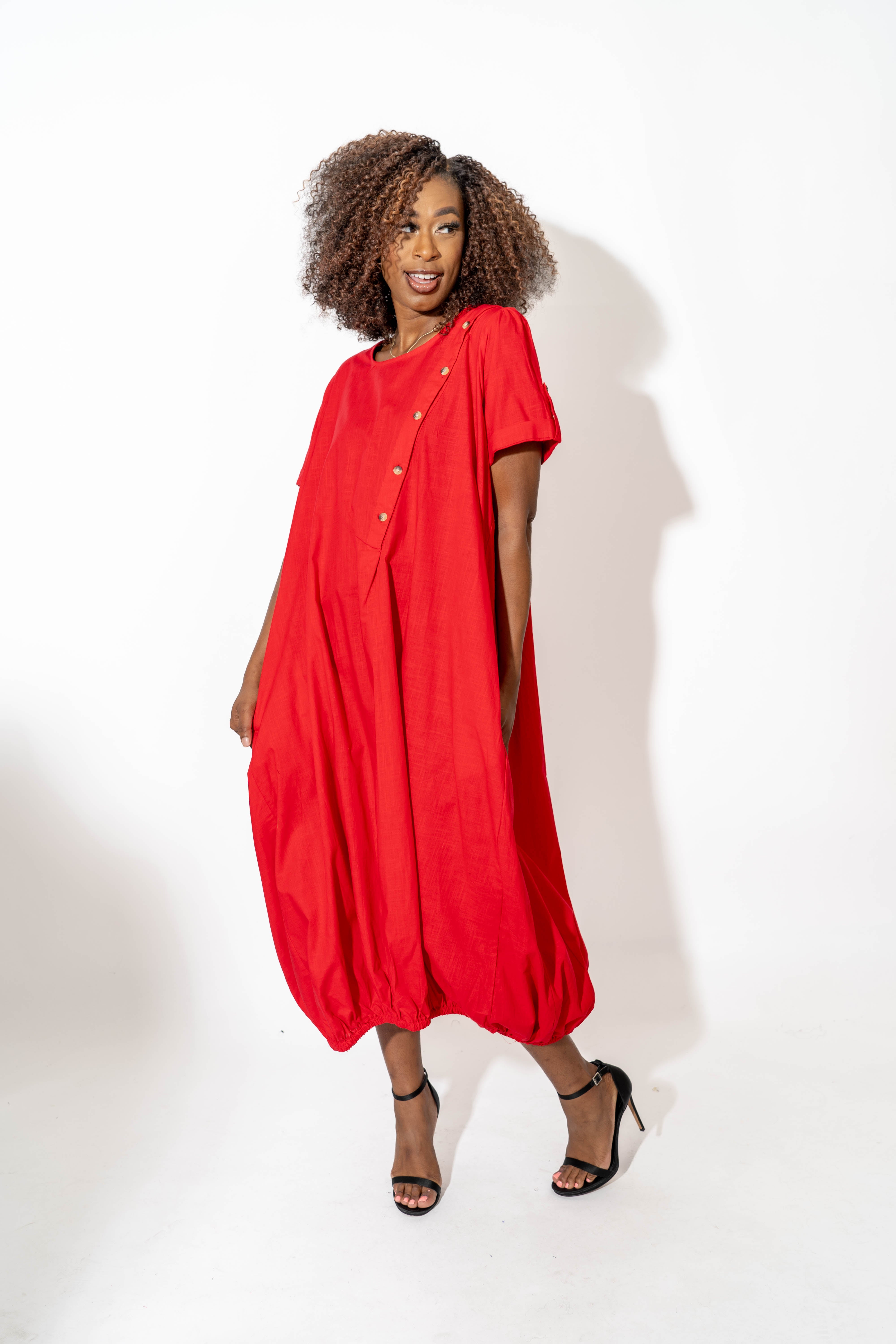 Kara Chic 7883LS Linen Dress