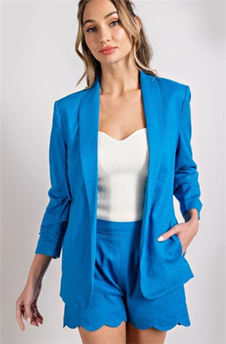 EESOME PJK7026 Classic Plus Size Blazer
