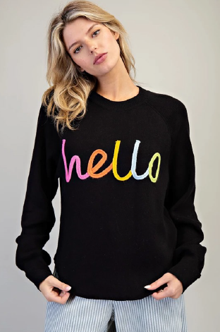 Eesome SG10378 Hello Sweater Top