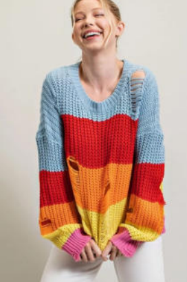 Eesome SG8445 Crochet Knit Top