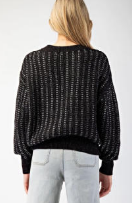 Eesome SG8690 Crochet Knit Sweater Top