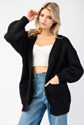 Eesome SJG8436 Open Cardigan