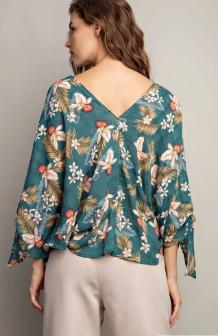Eesome TK9560 Print Dolman Sleeve Top