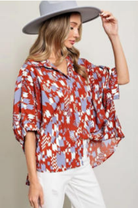 Eesome TK9572 Button Down Top