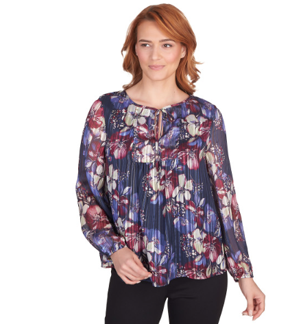 Emaline 22140 Floral Print Top