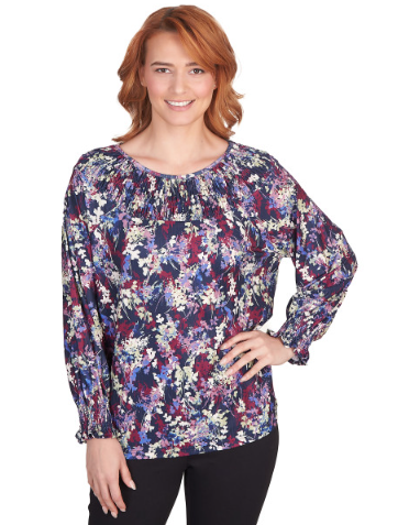 Emaline 22250 Plus Size Print Top