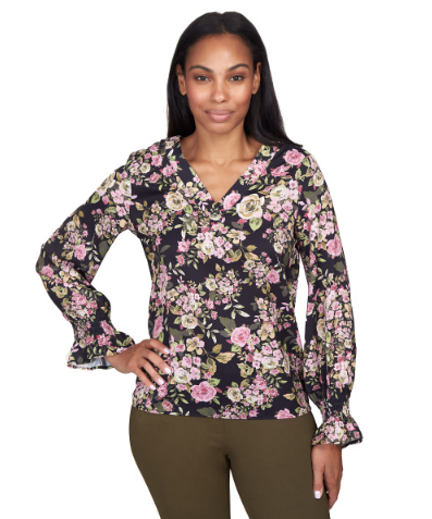 Emaline 88240 Print Blouse