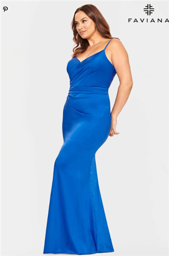 Faviana 9530 Long Prom PlusSize Dress