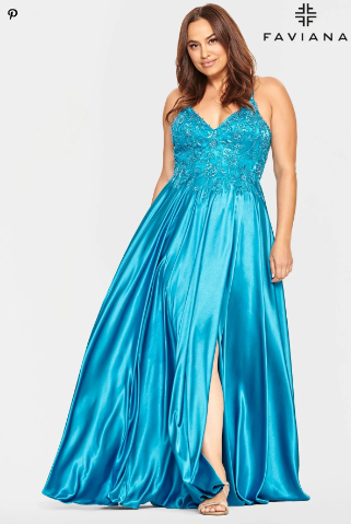 Faviana 9533 Long Prom PlusSize Dress