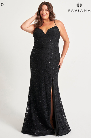 Faviana 9546 Long Prom PlusSize Dress