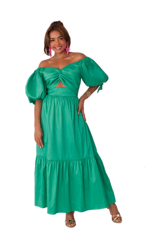 For Her 82358 Off Shoulder Maxi Dress