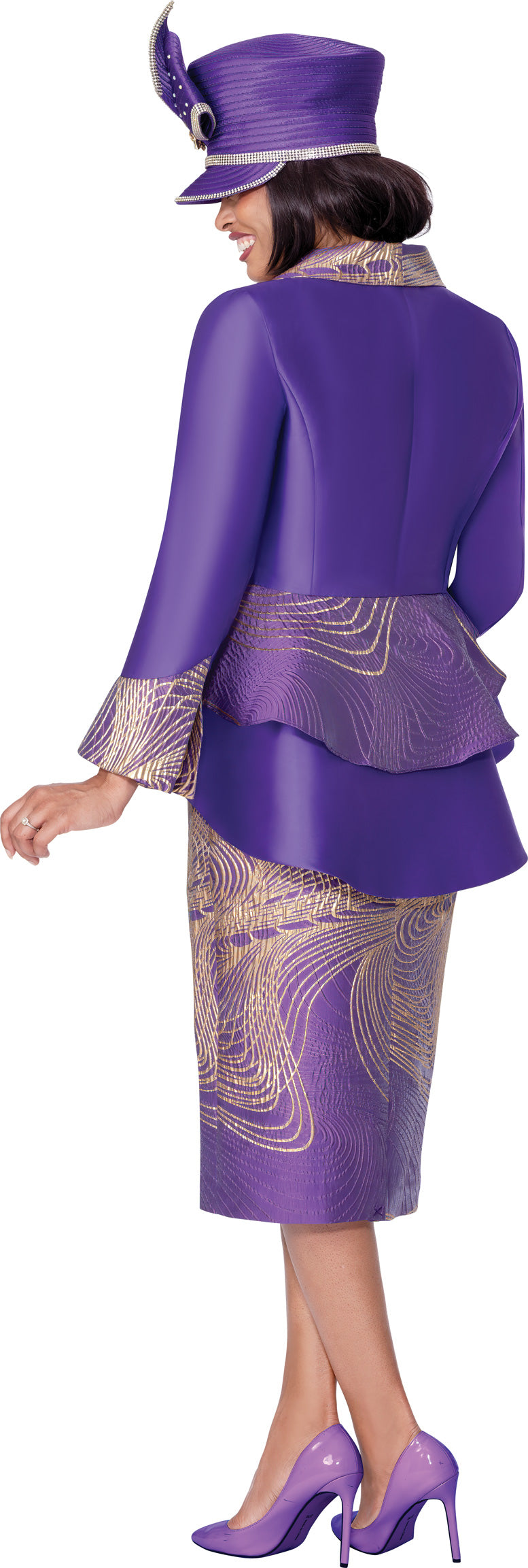 GMI 400612W Jacquard Skirt Suit