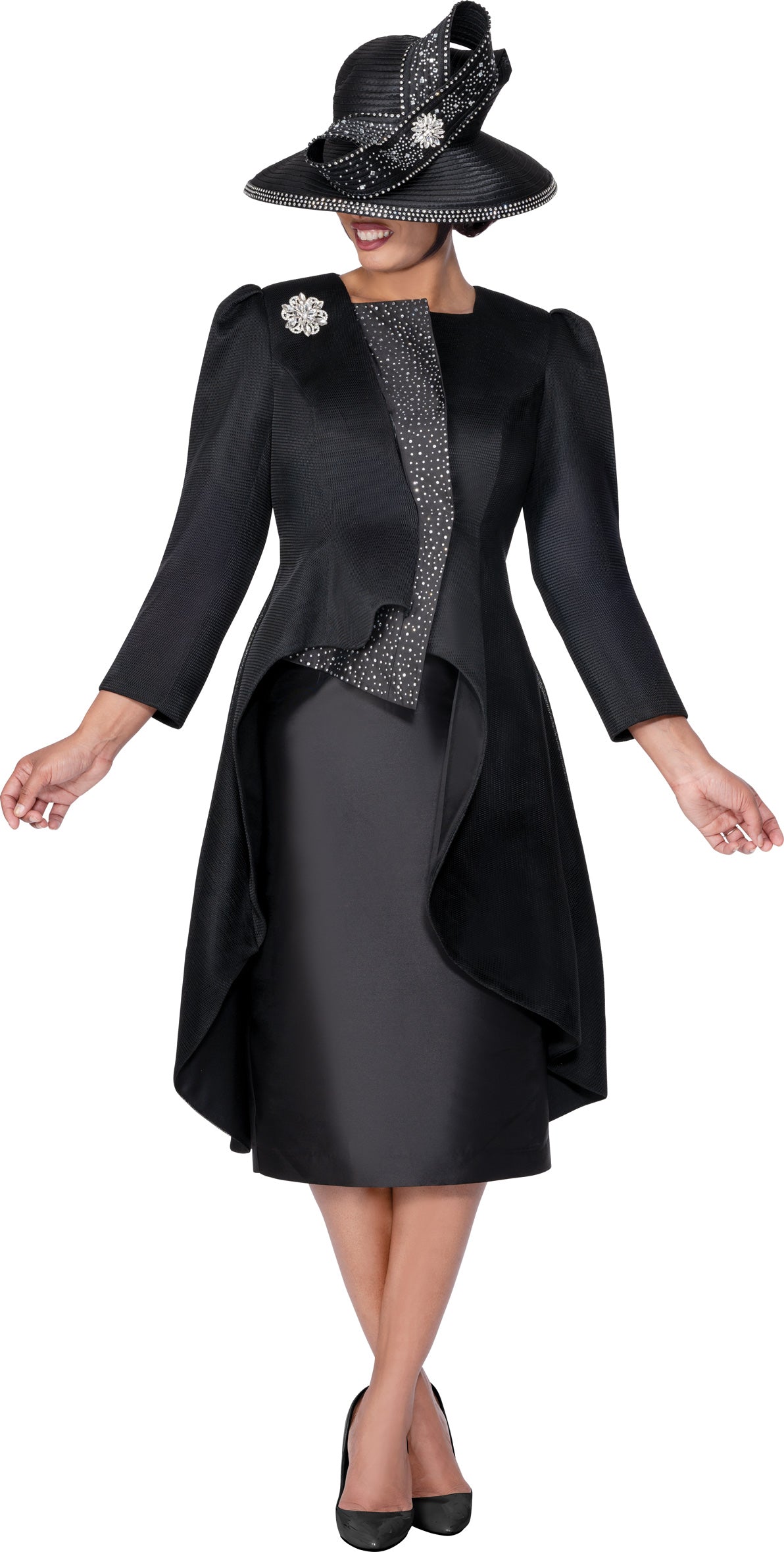 GMI 400642W 2pc Long Plus Size Skirt Suit
