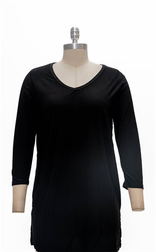 GET Lucky 5008C Long Tunic Vneck Top