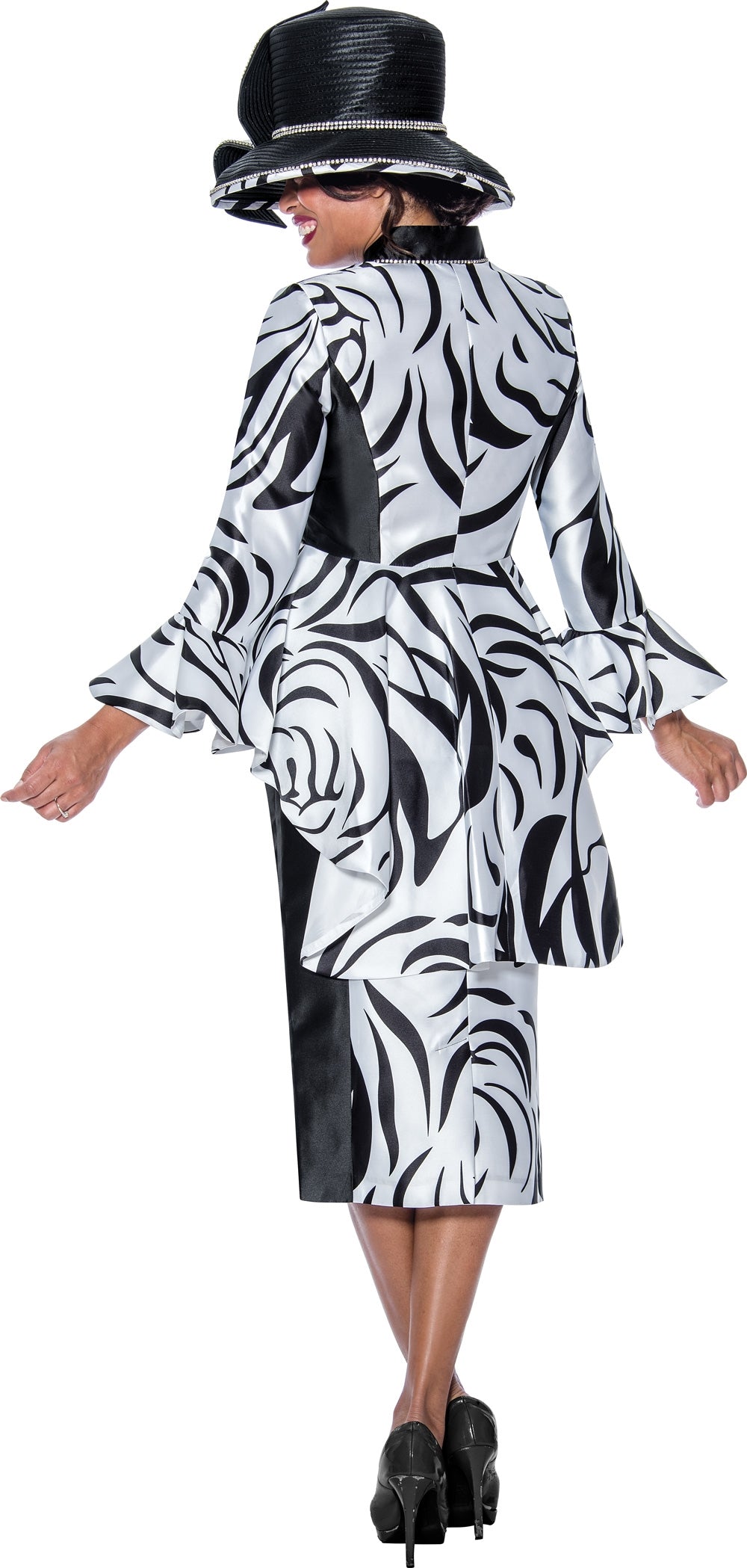 GMI 10182 Tigerose Print Skirt Suit