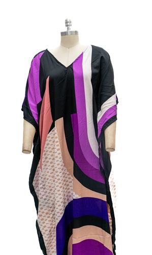Jessica Taylor 9197793 Long Print Kaftan