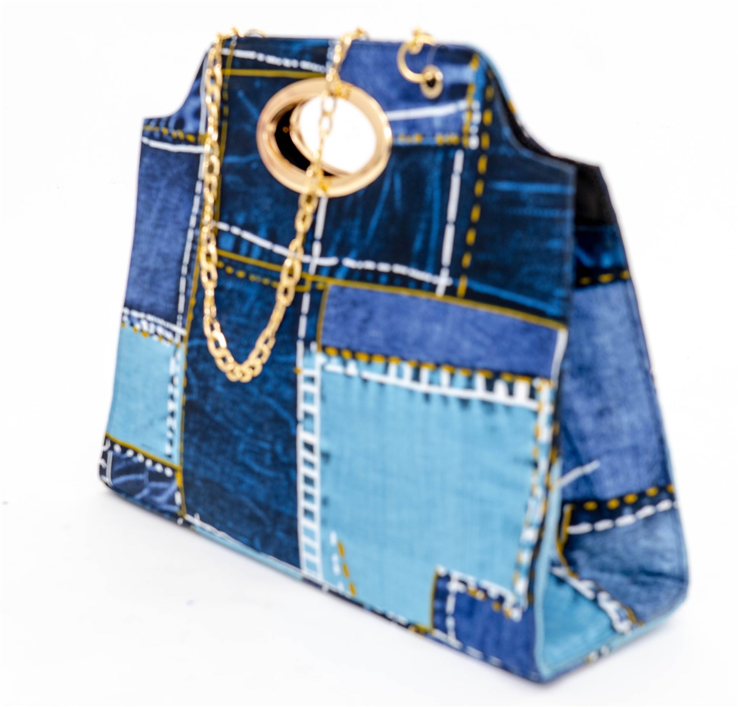 Kara Chic 1007 Print Handbag with Chain