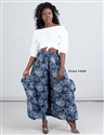 KaraChic 240 Authentic African Print Wide Leg Palazzo Pant