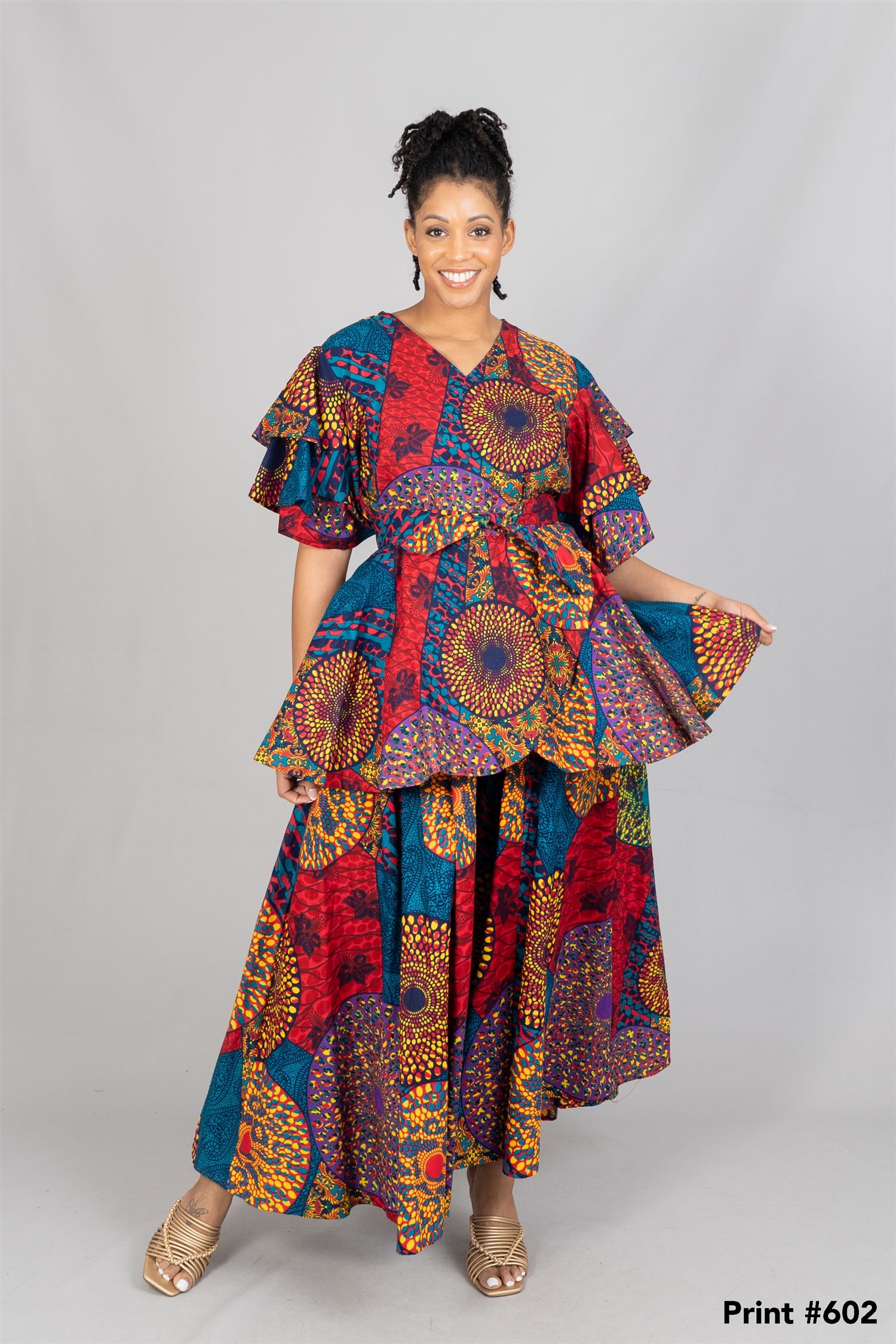 KaraChic 7796 Authentic African Print 2pc Skirt Set