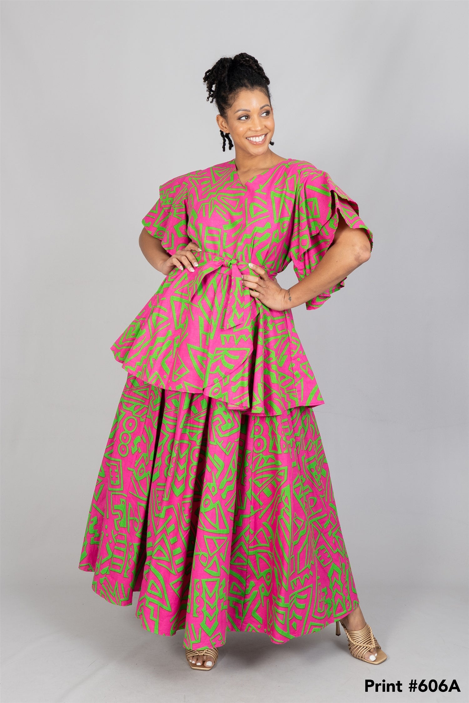 KaraChic 7796 Authentic African Print 2pc Skirt Set