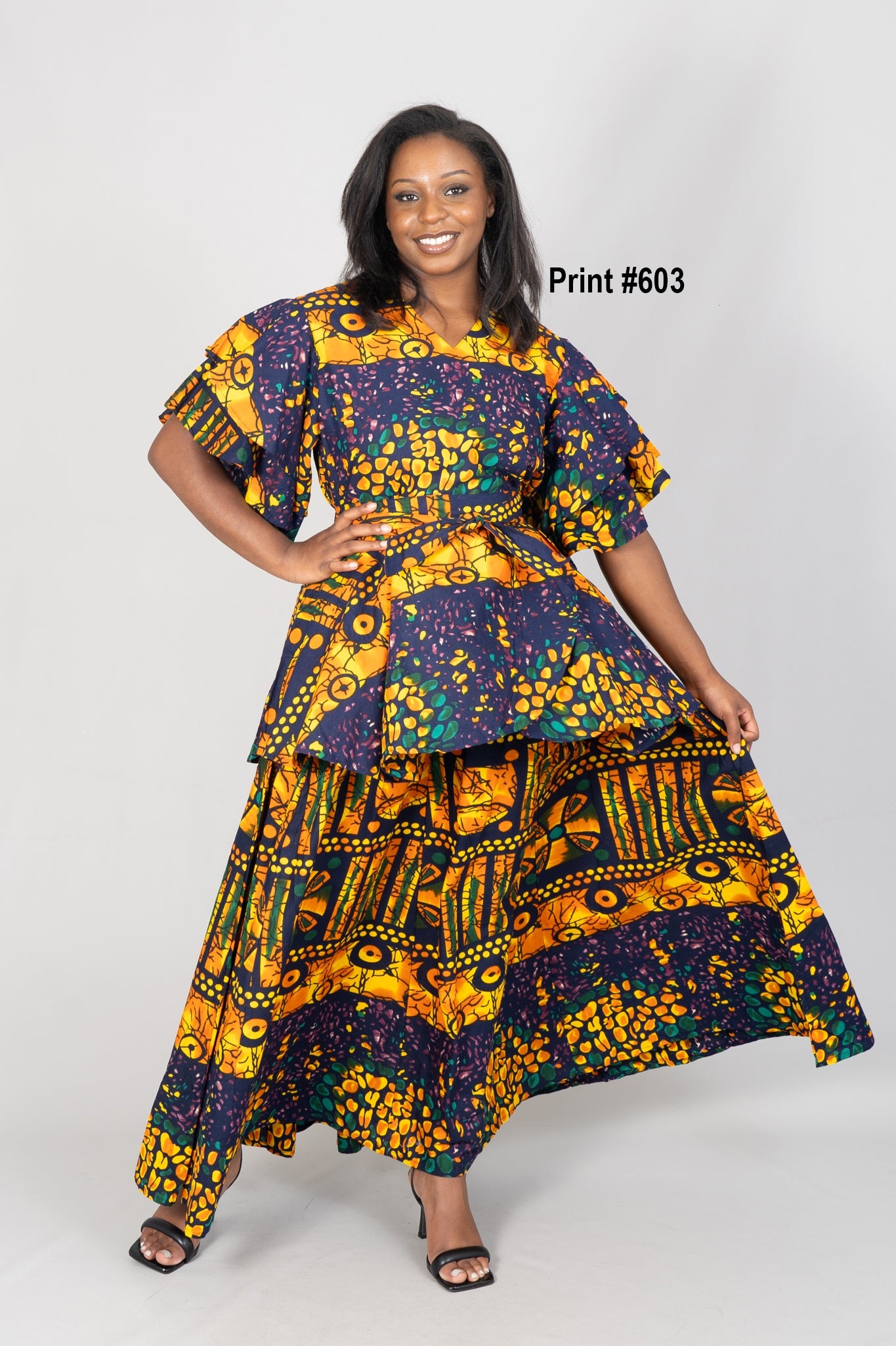 KaraChic 7796 Authentic African Print 2pc Skirt Set