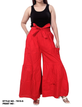 Kara Chic 7815S Wide Leg Solid Pant