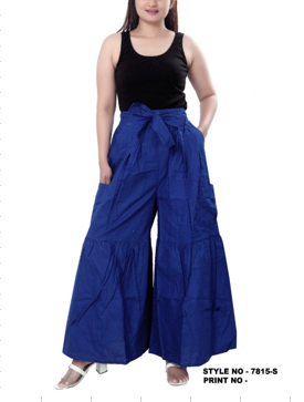 Kara Chic 7815S Wide Leg Solid Pant