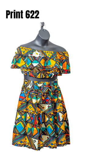 Kara Chic 7821 2pc Authentic African Print Set