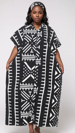 Kara Chic 7839 Authentic African Print Dress