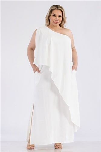 Karen T 9331 One Shoulder Maxi Dress