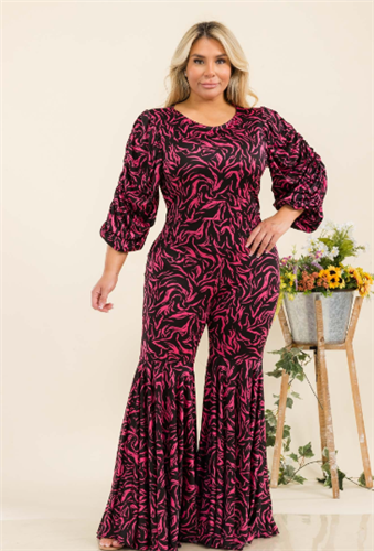 Karen T 9406 Print Jumpsuit