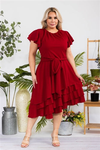 Karen T 9484 Midi Tier Dress