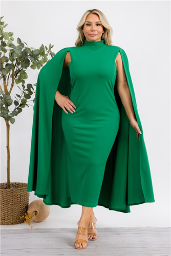 Karen T 9508 Midi Cape Dress