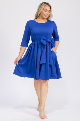 Karen T 9622 Bow Midi Dress